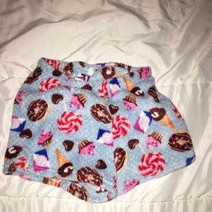 Girls sweet treats pajama shorts